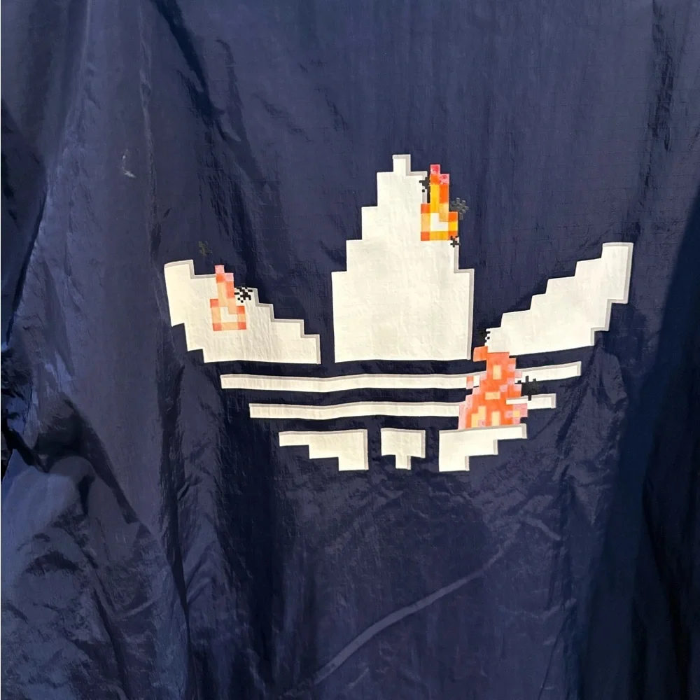 Adidas Originals X Minecraft Windbreaker Kids Size Large 13-14 Years